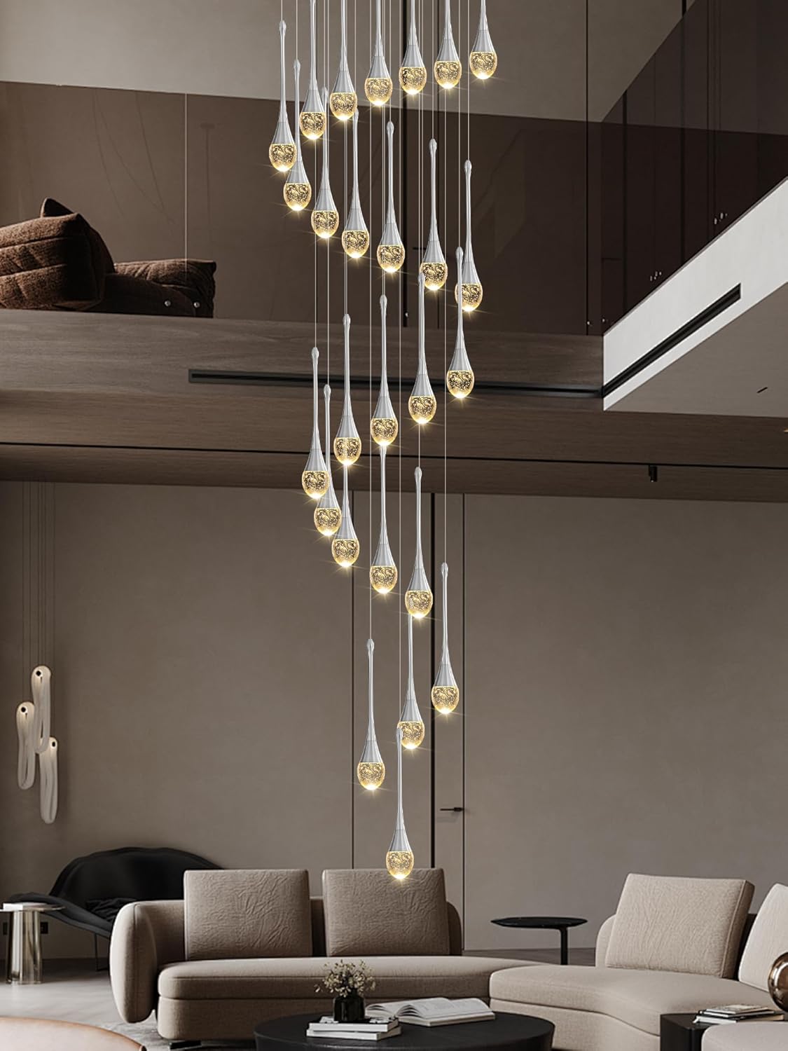 26-Light Modern Crystal Chandelier – Dimmable Luxury Statement Lighting