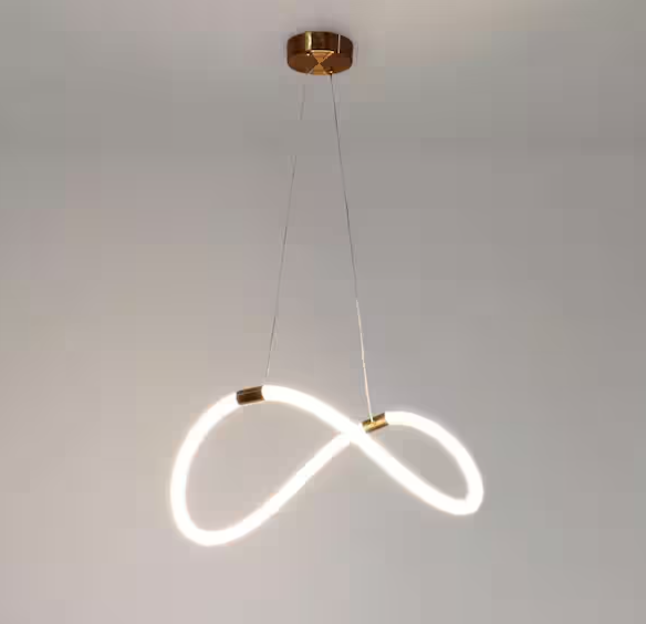 Modern Adjustable LED Round Pendant Light – White Contemporary Design