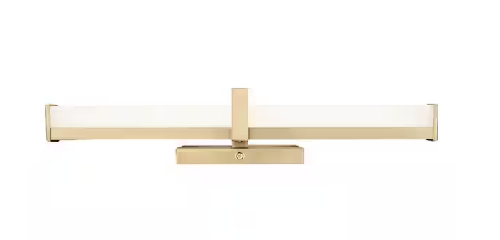 1-Light LED Vanity Light in Brushed Champagne Bronze with Opal Glass – Elon Collection